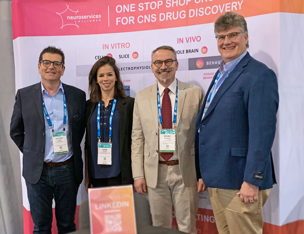 NSA team standing in front of the booth