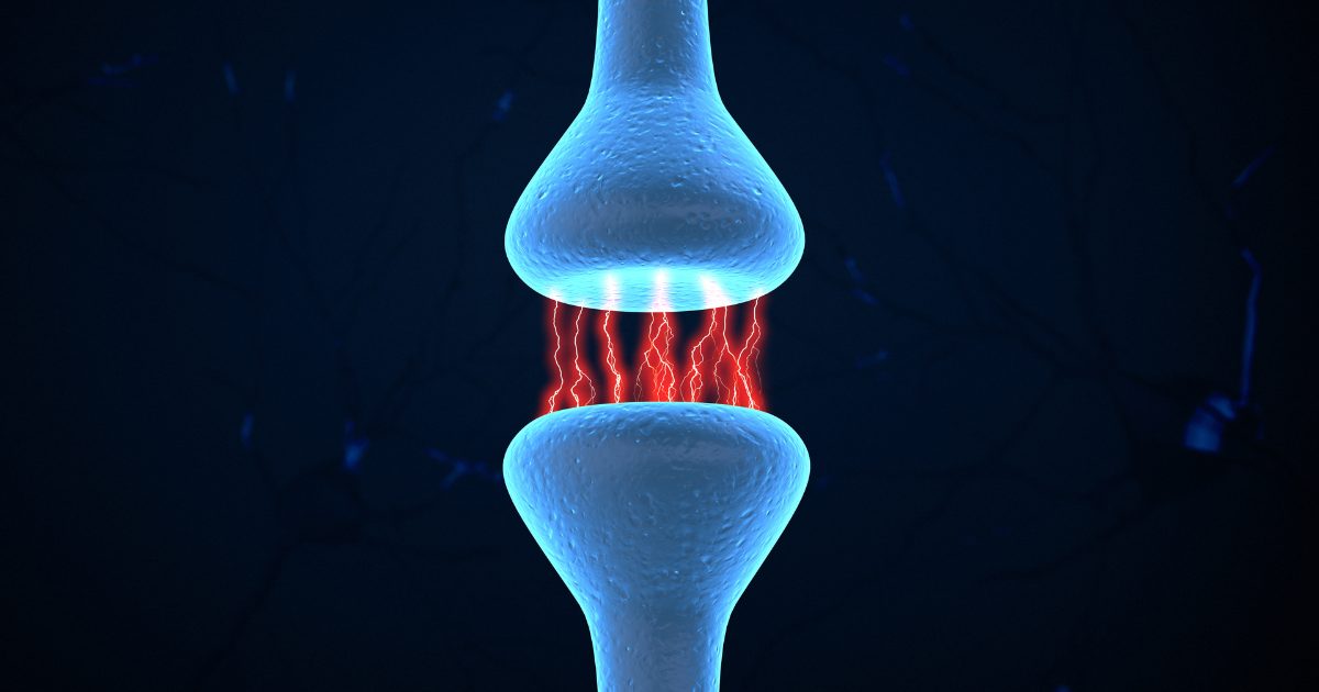Graphic of neuron synapsis