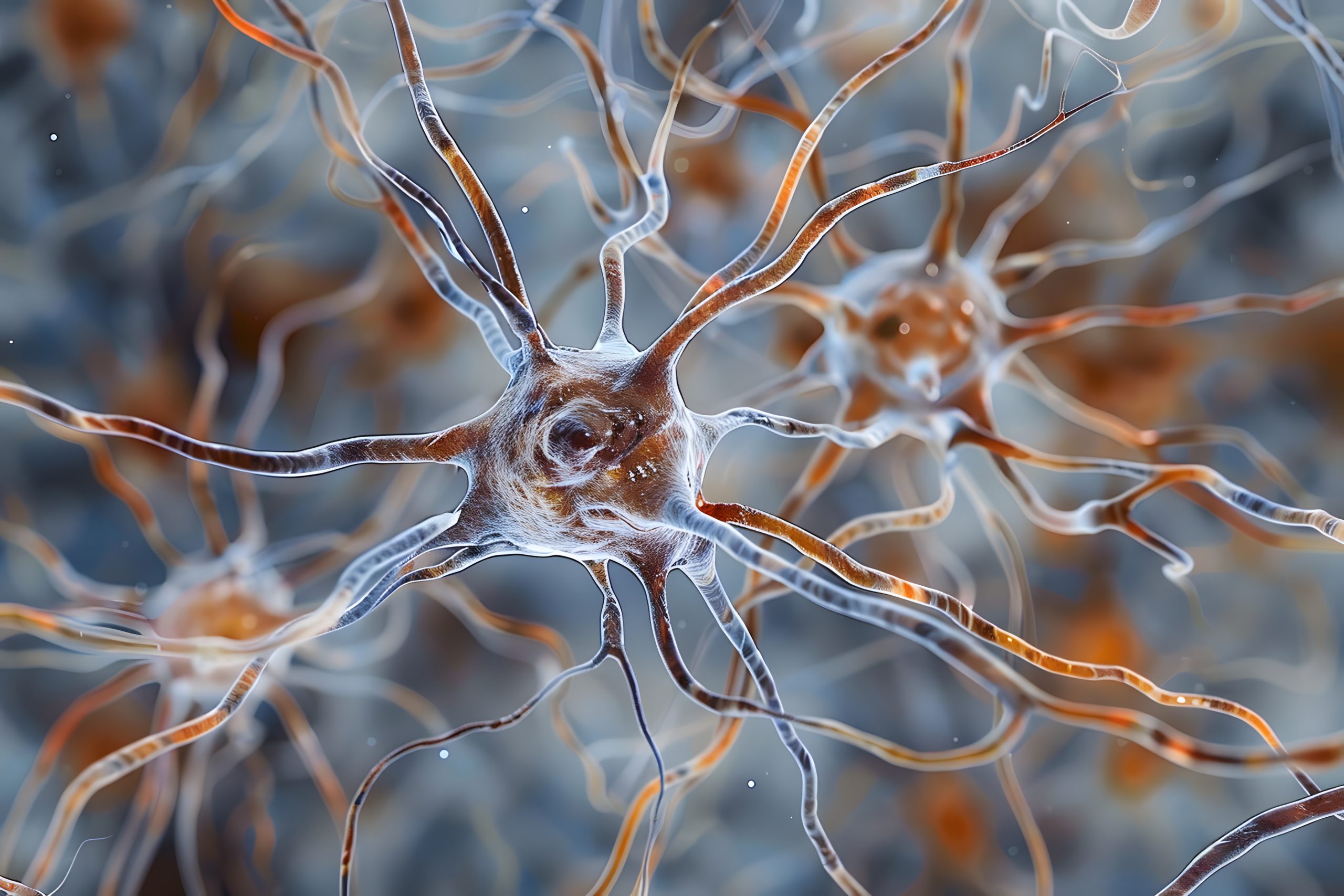 Microscopic image of neurons